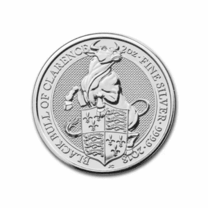 2018 - Great Britain Queen's Beasts "Black Bull of Clarence" 2 oz Silver Coin