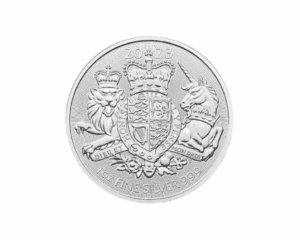2023 – British Royal Arms (BU) 1 oz Silver Coin