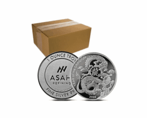 2024 – Asahi Lunar Dragon 1 oz Silver Rounds (Box of 500)