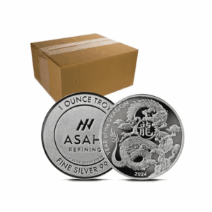 2024 – Asahi Lunar Dragon 1 oz Silver Rounds (Box of 500)