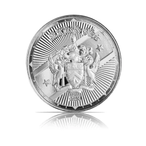 2024 - EC8 St Kitts & Nevis Coat of Arms (BU) 1 oz Silver Coin