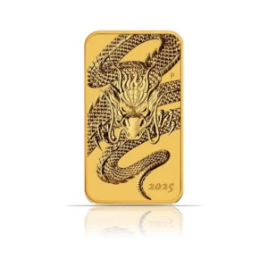 2025 - Australia Rectangular Dragon (BU) 1 oz Gold Coin