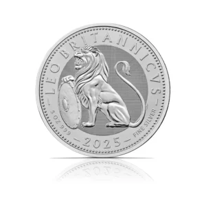 2025 – British Lion (BU) 5 oz Silver Coin