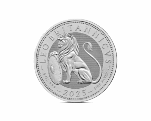2025 – British Lion (BU) 5 oz Silver Coin