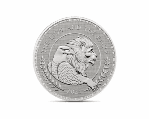 2025 – British Lion and American Eagle (BU) 5 oz Silver Coin