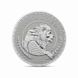 2025 – British Lion and American Eagle (BU) 5 oz Silver Coin