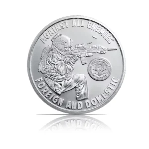 2025 - Shield Against All Enemies (BU) 1 oz Silver Round