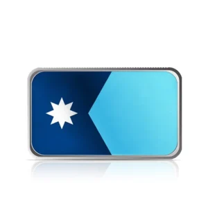 Colored Minnesota State Flag 1 oz Silver Bar