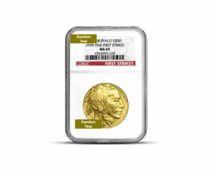 Random Year – Buffalo 1 oz Gold Coin (MS69, PCGS or NGC)