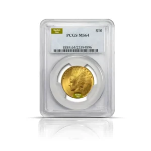 Random Year Pre-1933 – $10 Indian Eagle Gold Coin (MS64, NGC or PCGS)