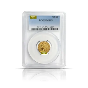 Random Year - $2.50 Indian Eagle Quarter Gold Coin (MS63, NGC or PCGS)