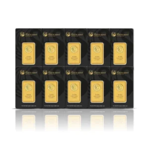 Perth Mint 1 oz Gold Bars (Set of 10)