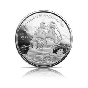 2022 - EC8 St Vincent Grenadines War Ship (BU) 1 oz Silver Coin
