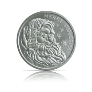 Merry Christmas Santa 1 oz Silver Round