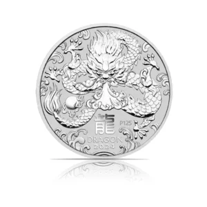 2024 - Perth Lunar Year of the Dragon (BU) 2 oz Silver Coin