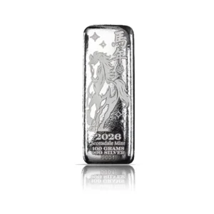 Scottsdale Lunar Horse 100 Gram Silver Bar
