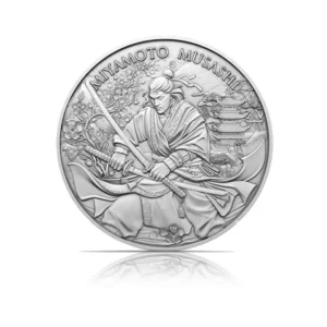 Legendary Warriors: Miyamoto Musashi (BU) 1 oz Silver Round